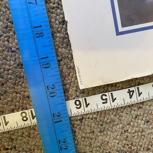 Vintage Vivian Flasch Artwork Print Hydrangeas & Silver 1998 Litho In USA Rare - Picture 8 of 11